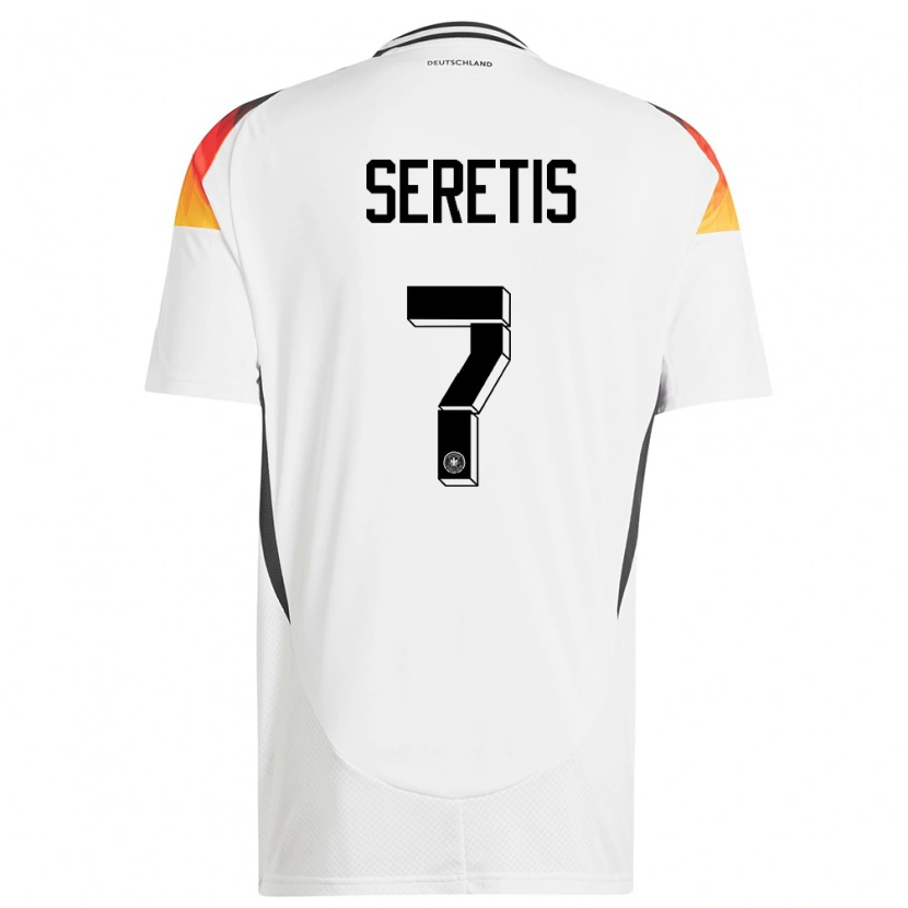 Danxen Kid Germany Isaiah Seretis #7 White Home Jersey 24-26 T-Shirt