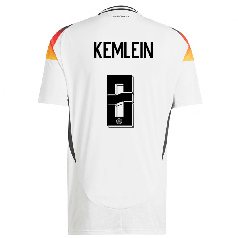 Danxen Kid Germany Aljoscha Kemlein #8 White Home Jersey 24-26 T-Shirt