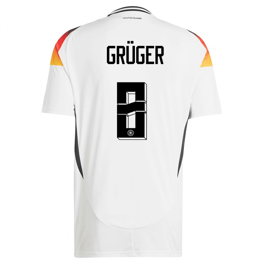 Danxen Kid Germany Max Grüger #8 White Home Jersey 24-26 T-Shirt