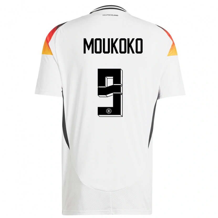 Danxen Kid Germany Youssoufa Moukoko #9 White Home Jersey 24-26 T-Shirt