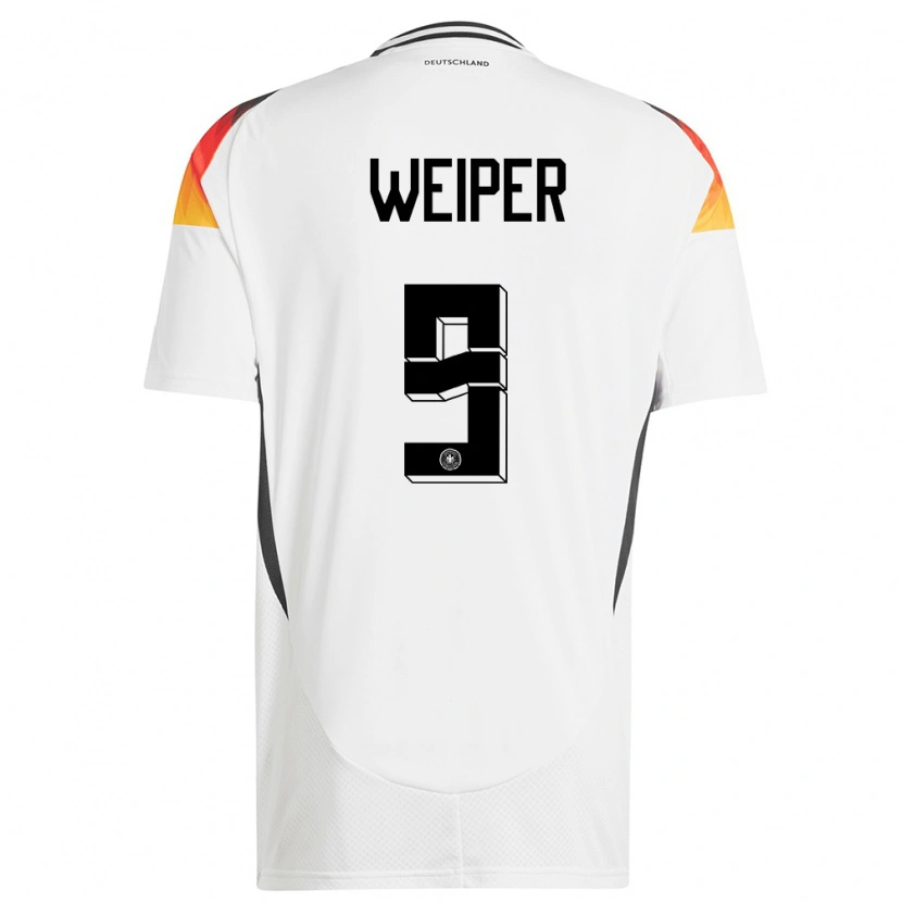 Danxen Kid Germany Nelson Weiper #9 White Home Jersey 24-26 T-Shirt