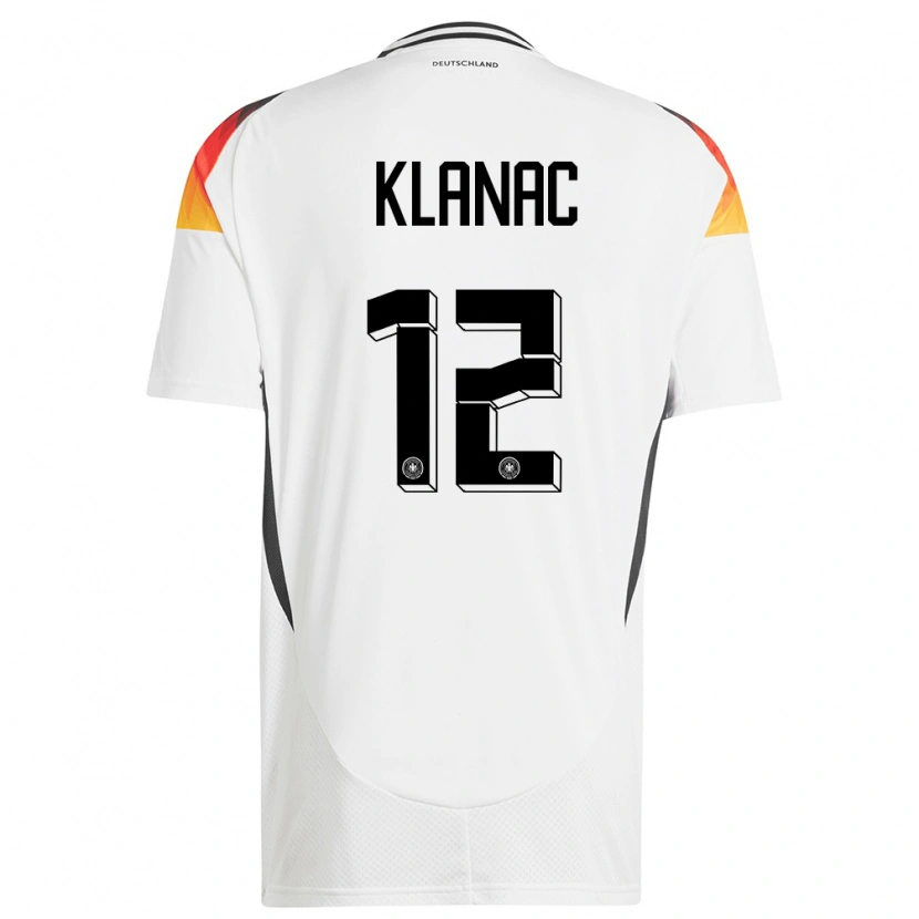 Danxen Kid Germany Leon Klanac #12 White Home Jersey 24-26 T-Shirt