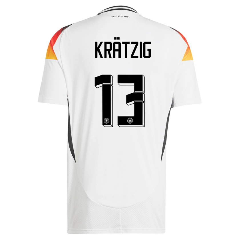 Danxen Kid Germany Frans Krätzig #13 White Home Jersey 24-26 T-Shirt