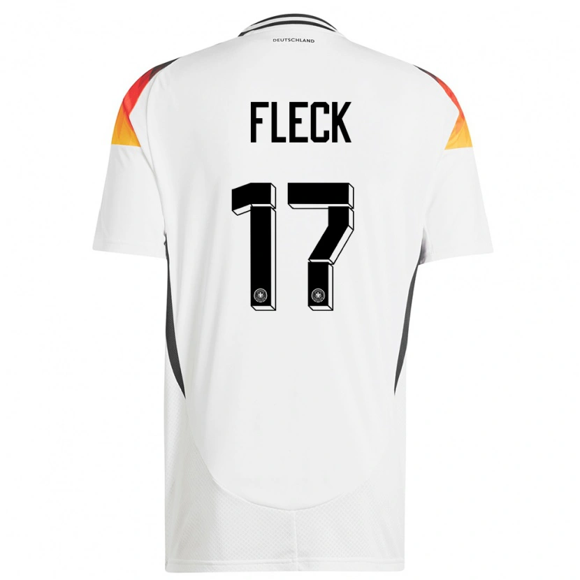 Danxen Kid Germany Fritz Fleck #17 White Home Jersey 24-26 T-Shirt