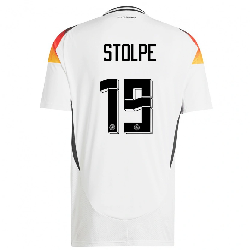 Danxen Kid Germany Robin Stolpe #19 White Home Jersey 24-26 T-Shirt