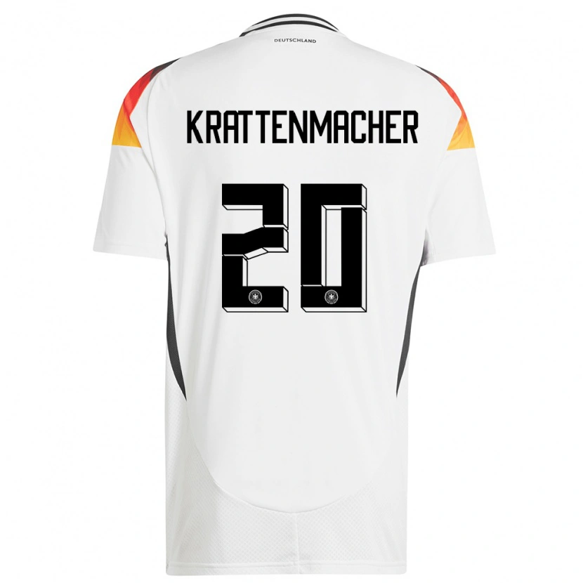 Danxen Kid Germany Maurice Krattenmacher #20 White Home Jersey 24-26 T-Shirt