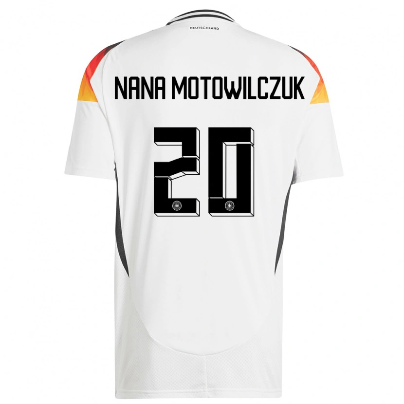 Danxen Kid Germany Kevin Nana Motowilczuk #20 White Home Jersey 24-26 T-Shirt