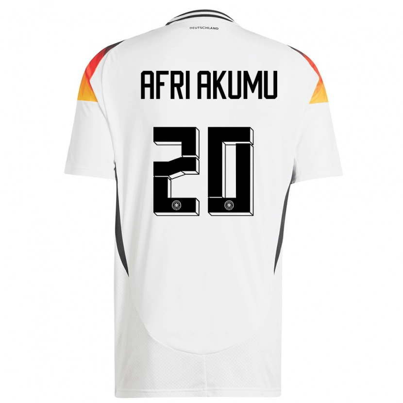 Danxen Kid Germany Maik Afri Akumu #20 White Home Jersey 24-26 T-Shirt