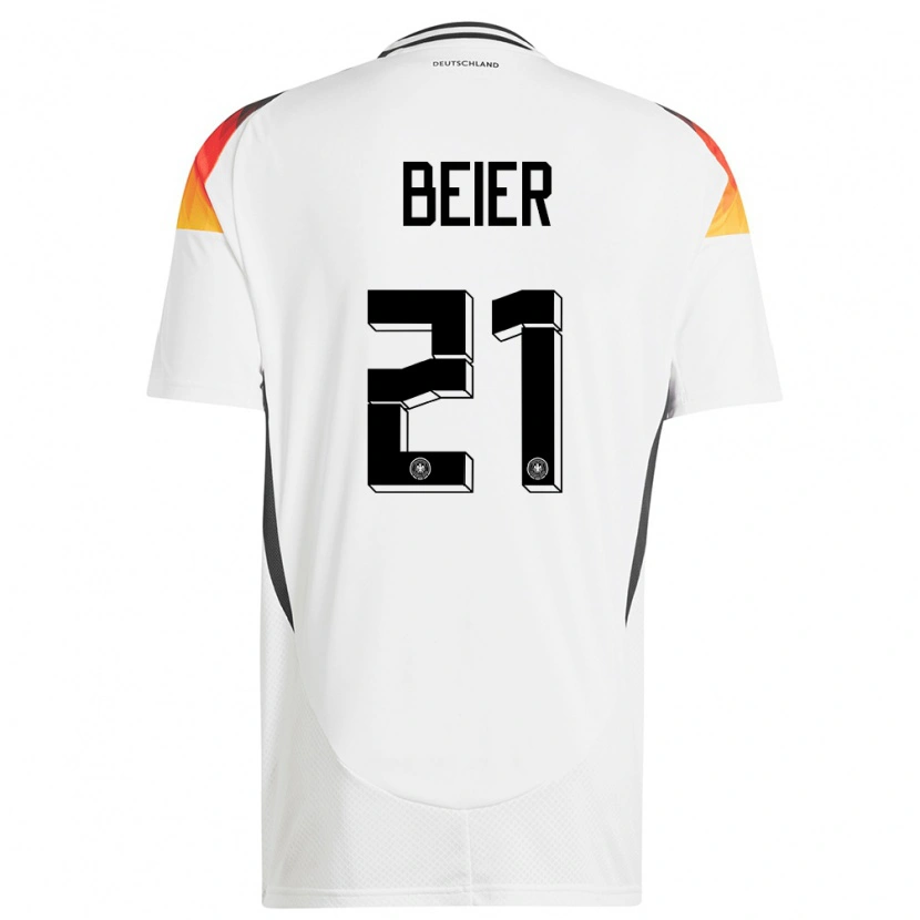 Danxen Kid Germany Maximilian Beier #21 White Home Jersey 24-26 T-Shirt