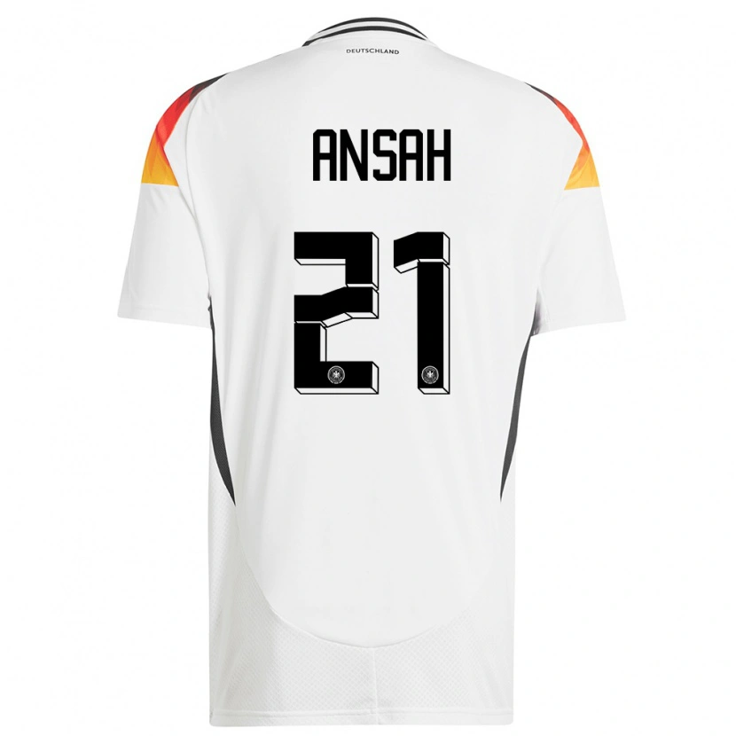 Danxen Kid Germany Ilyas Ansah #21 White Home Jersey 24-26 T-Shirt