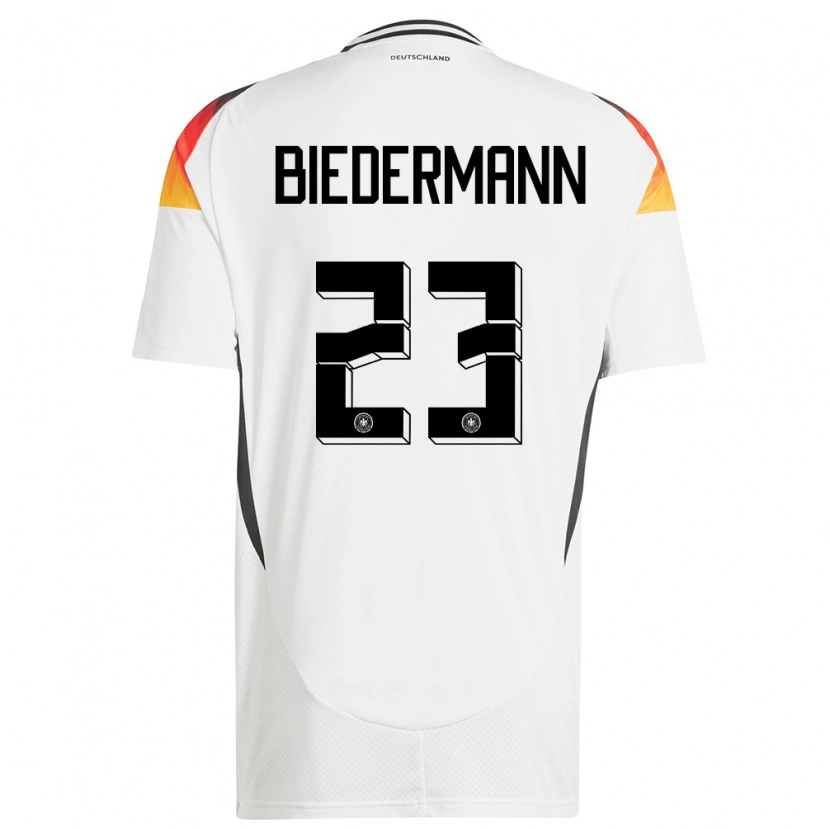 Danxen Kid Germany Nico Biedermann #23 White Home Jersey 24-26 T-Shirt