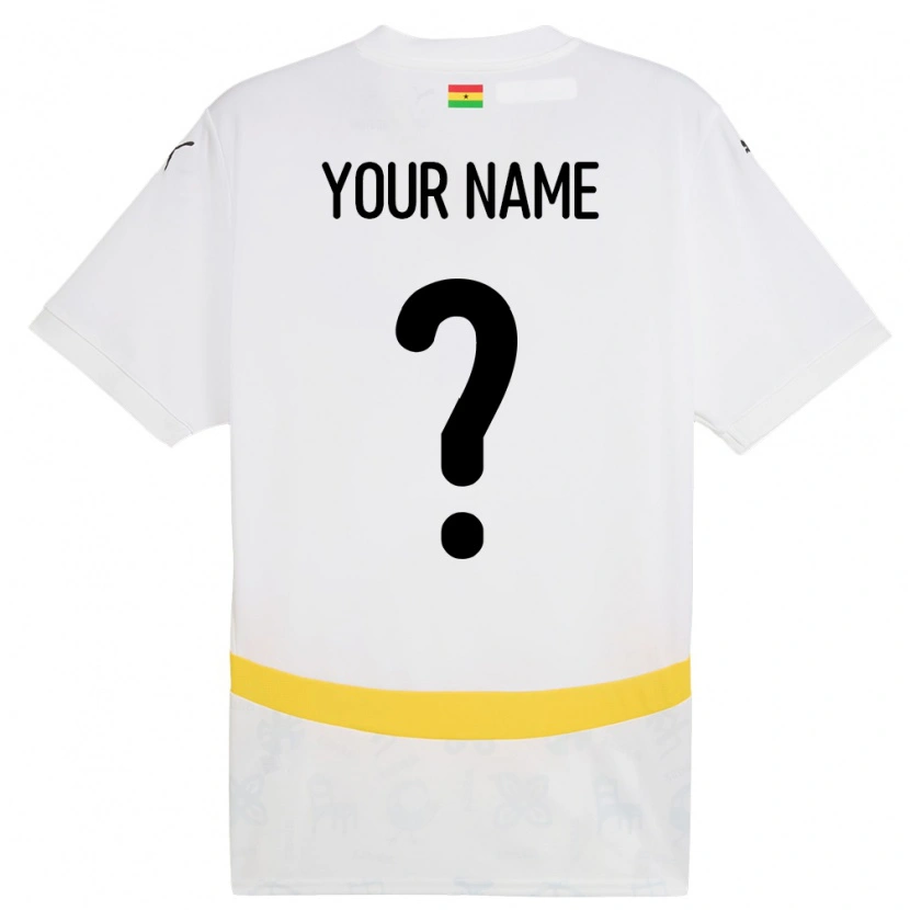 Danxen Kid Ghana Your Name #0 White Home Jersey 24-26 T-Shirt