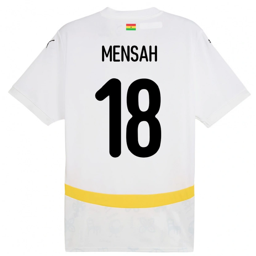 Danxen Kid Ghana Isaac Mensah #18 White Home Jersey 24-26 T-Shirt