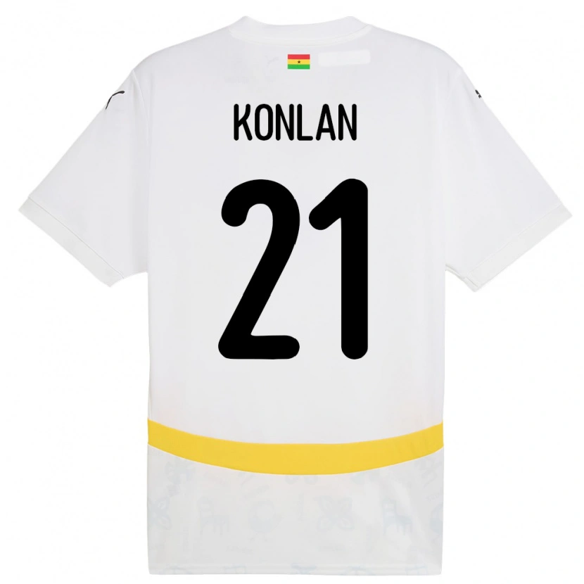 Danxen Kid Ghana Cynthia Konlan #21 White Home Jersey 24-26 T-Shirt