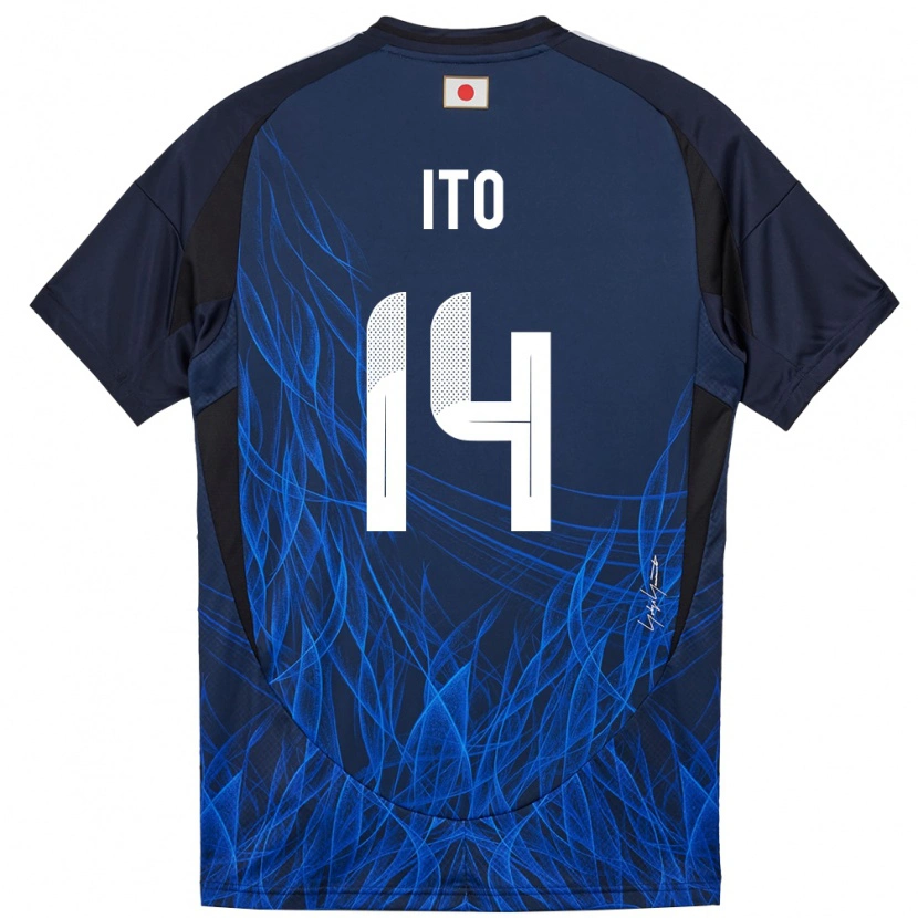 Danxen Kid Japan Junya Ito #14 Dark Blue Home Jersey 24-26 T-Shirt