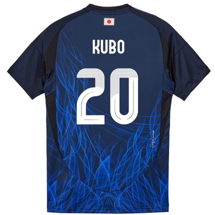 Danxen Kid Japan Takefusa Kubo #20 Dark Blue Home Jersey 24-26 T-Shirt