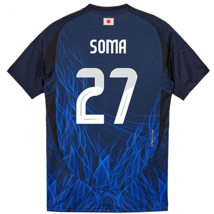 Danxen Kid Japan Yuki Soma #27 Dark Blue Home Jersey 24-26 T-Shirt