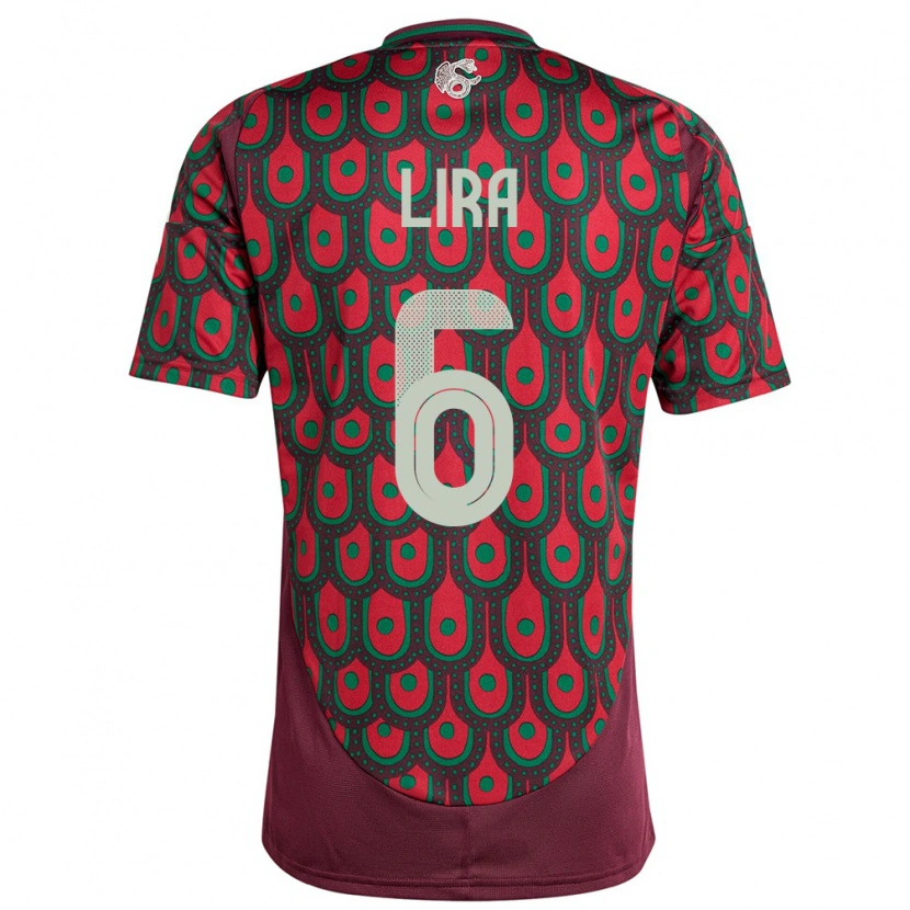 Danxen Kid Mexico Érik Lira #6 Maroon Home Jersey 24-26 T-Shirt