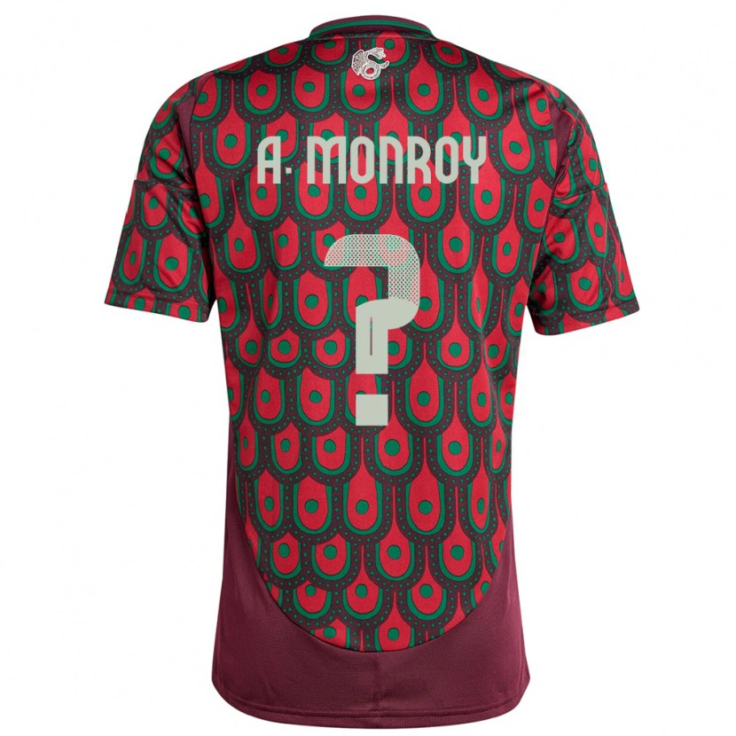 Danxen Kid Mexico Pablo Monroy #0 Maroon Home Jersey 24-26 T-Shirt