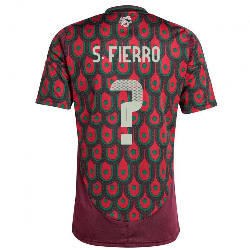 Danxen Kid Mexico Sebastián Fierro #0 Maroon Home Jersey 24-26 T-Shirt