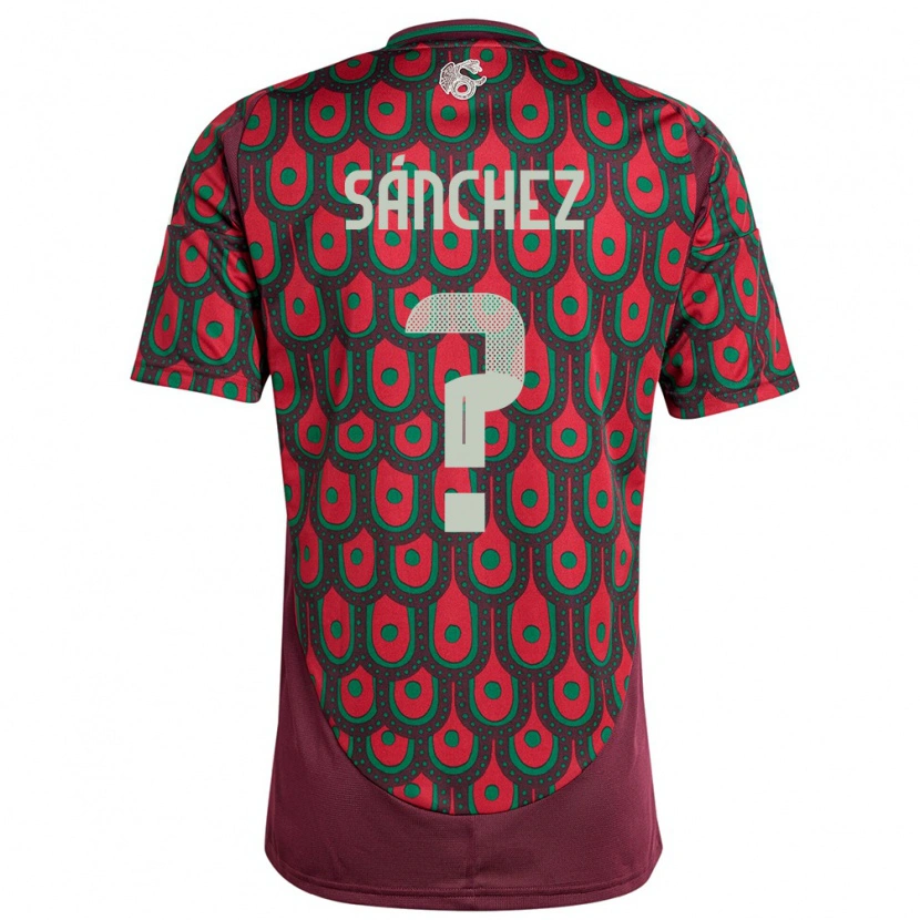 Danxen Kid Mexico Diego Sánchez #0 Maroon Home Jersey 24-26 T-Shirt