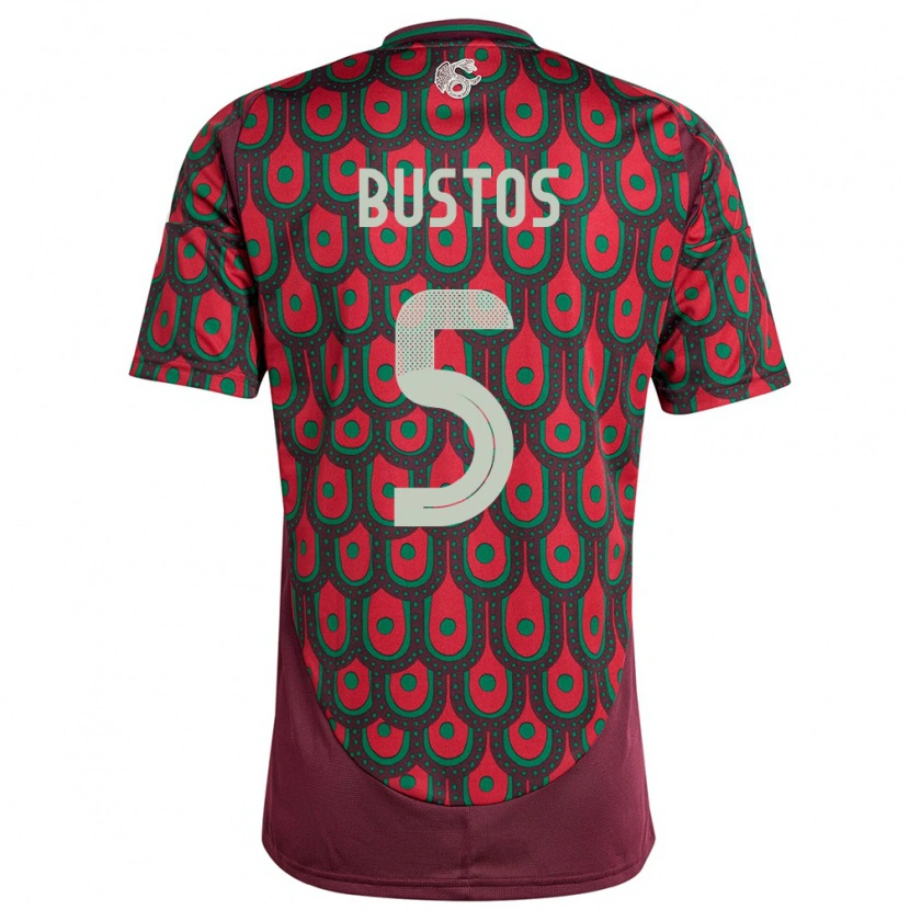 Danxen Kid Mexico César Bustos #5 Maroon Home Jersey 24-26 T-Shirt