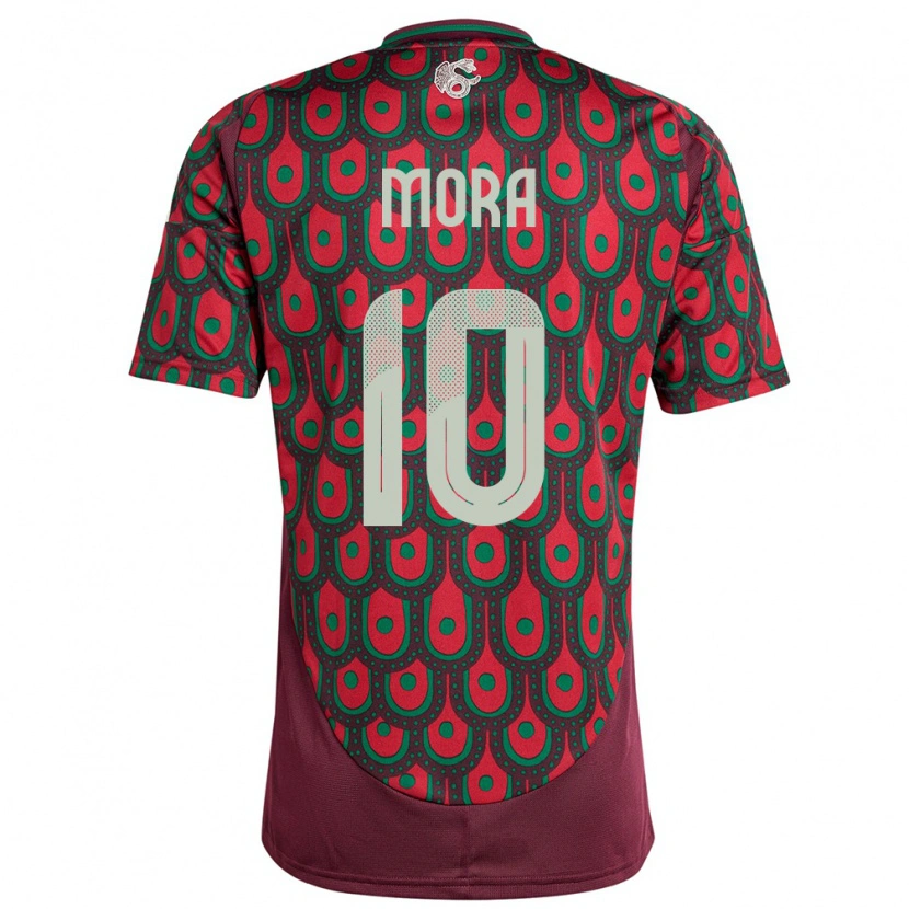 Danxen Kid Mexico Gilberto Mora #10 Maroon Home Jersey 24-26 T-Shirt