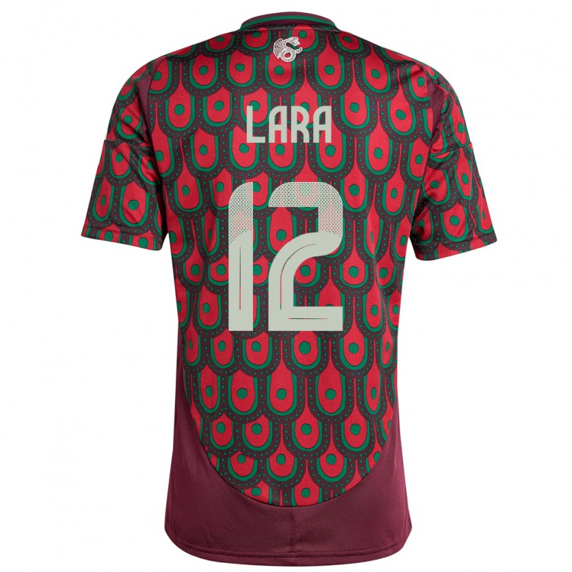 Danxen Kid Mexico Pablo Lara #12 Maroon Home Jersey 24-26 T-Shirt