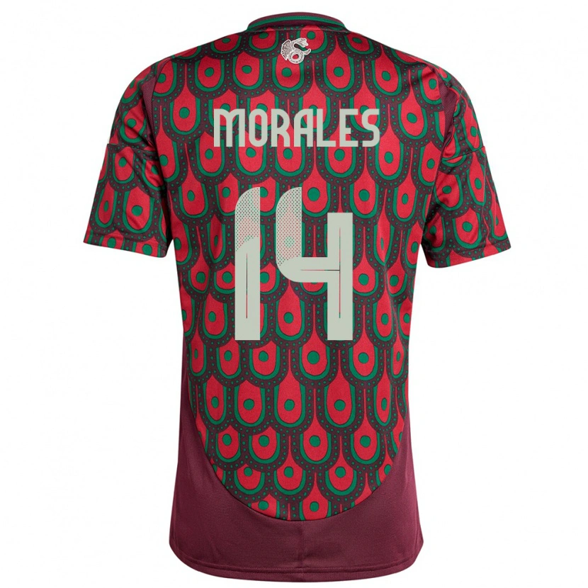 Danxen Kid Mexico Amaury Morales #14 Maroon Home Jersey 24-26 T-Shirt