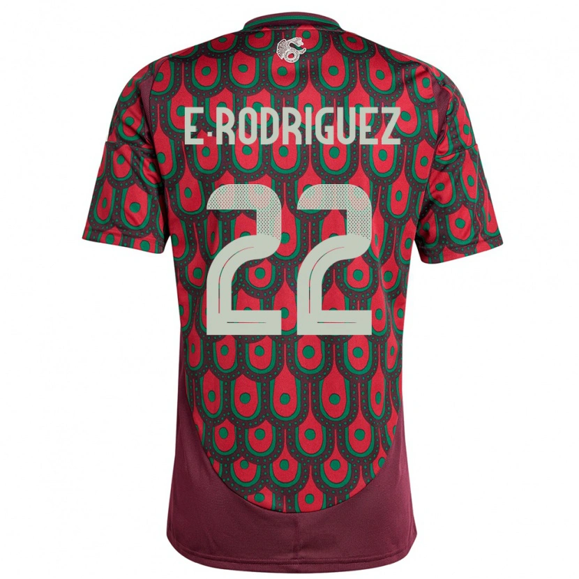 Danxen Kid Mexico Emi Rodríguez #22 Maroon Home Jersey 24-26 T-Shirt