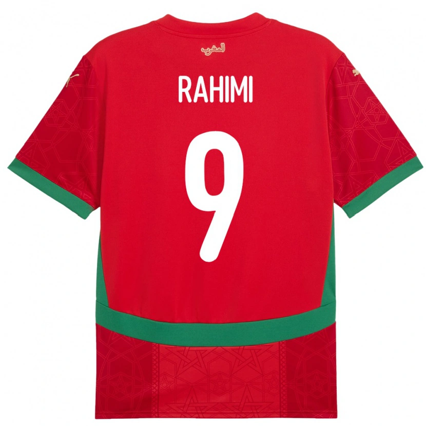 Danxen Kid Morocco Soufiane Rahimi #9 Red Home Jersey 24-26 T-Shirt