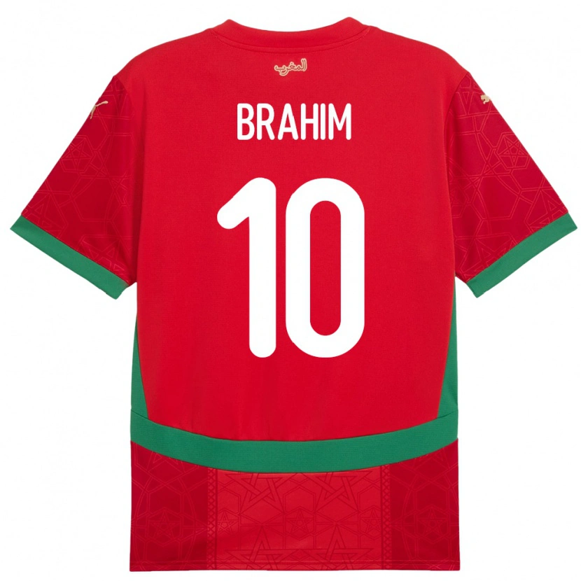 Danxen Kid Morocco Brahim Díaz #10 Red Home Jersey 24-26 T-Shirt