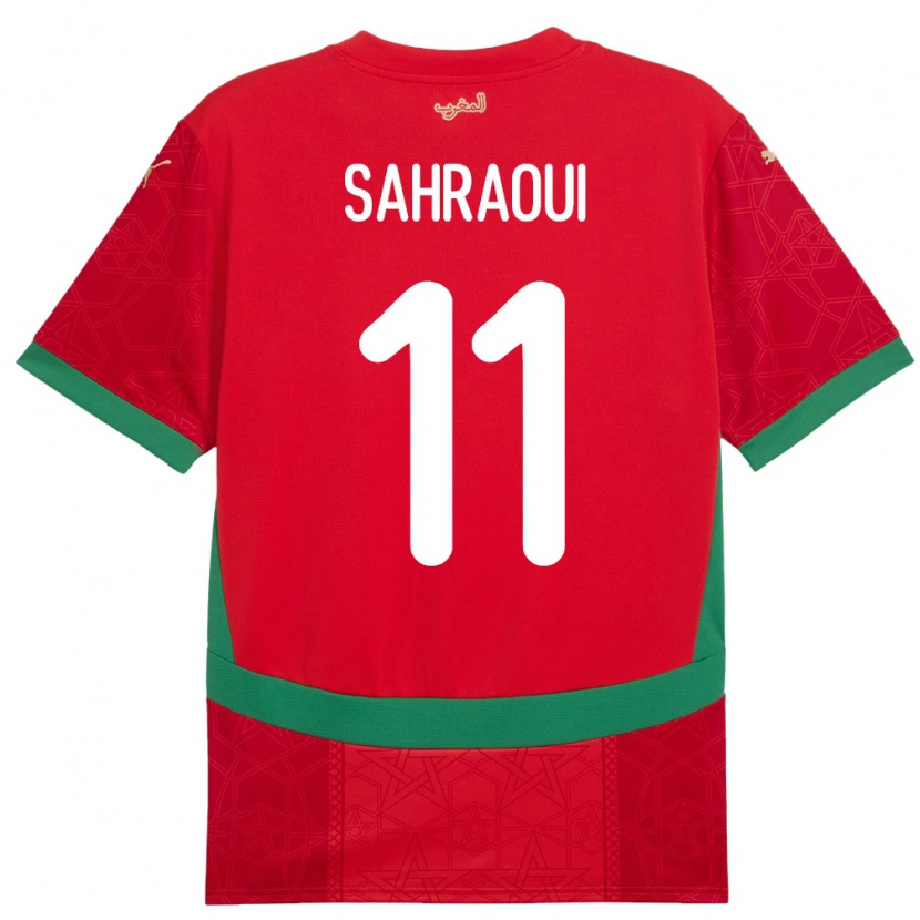 Danxen Kid Morocco Osame Sahraoui #11 Red Home Jersey 24-26 T-Shirt