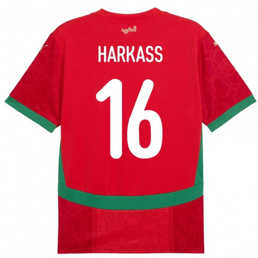 Danxen Kid Morocco Jamal Harkass #16 Red Home Jersey 24-26 T-Shirt