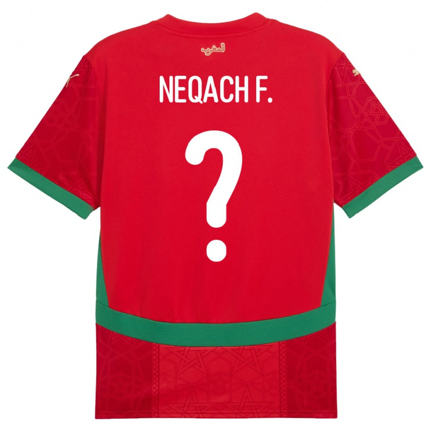 Danxen Kid Morocco Aarón Neqach Fernández #0 Red Home Jersey 24-26 T-Shirt