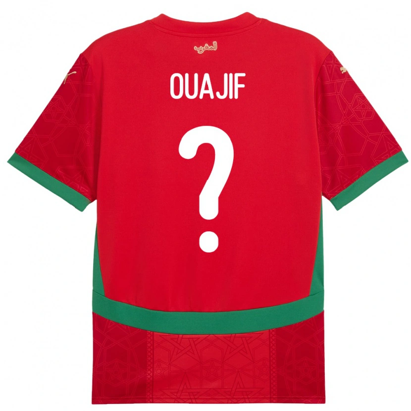 Danxen Kid Morocco Naël Ouajif #0 Red Home Jersey 24-26 T-Shirt