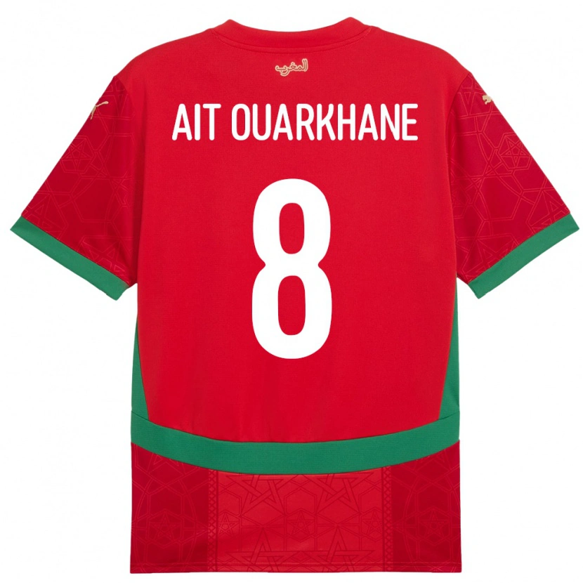 Danxen Kid Morocco Khalid Aït Ouarkhane #8 Red Home Jersey 24-26 T-Shirt