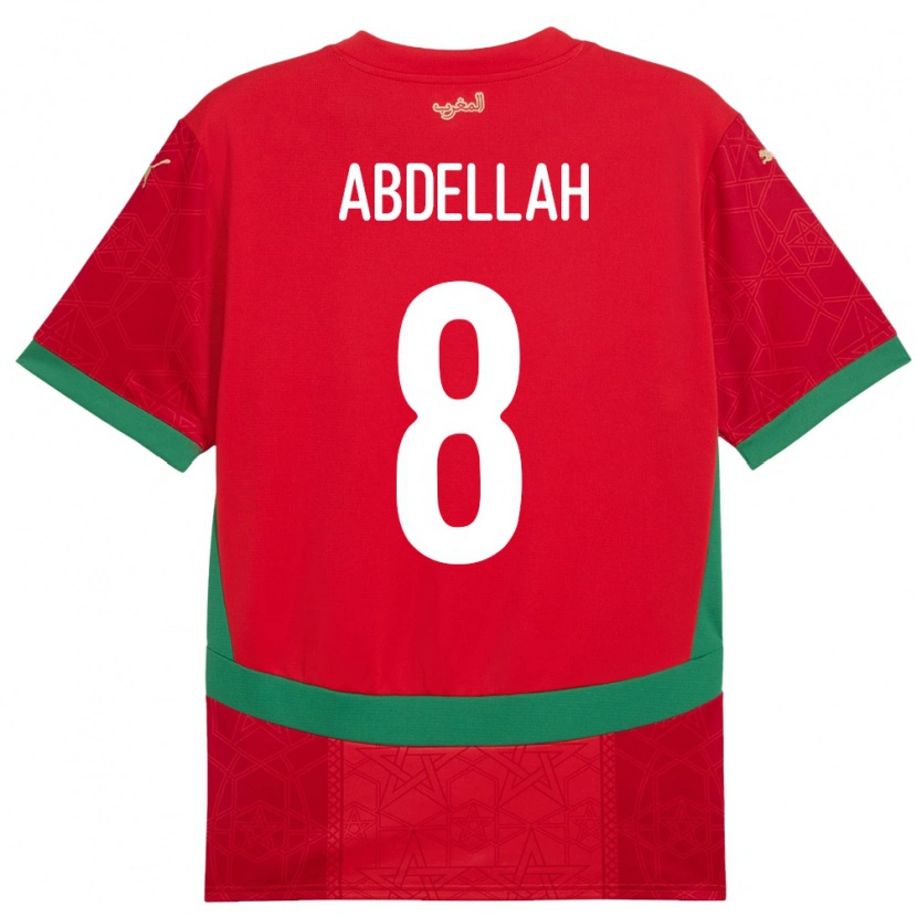 Danxen Kid Morocco Abdellah Ouazane #8 Red Home Jersey 24-26 T-Shirt