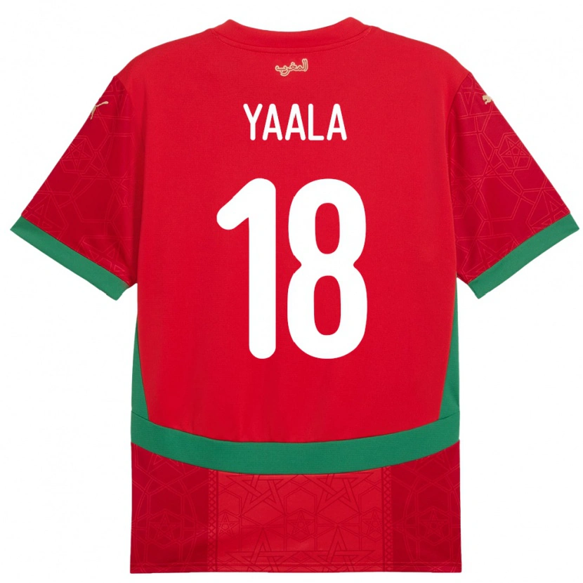 Danxen Kid Morocco Rayan Yaala #18 Red Home Jersey 24-26 T-Shirt