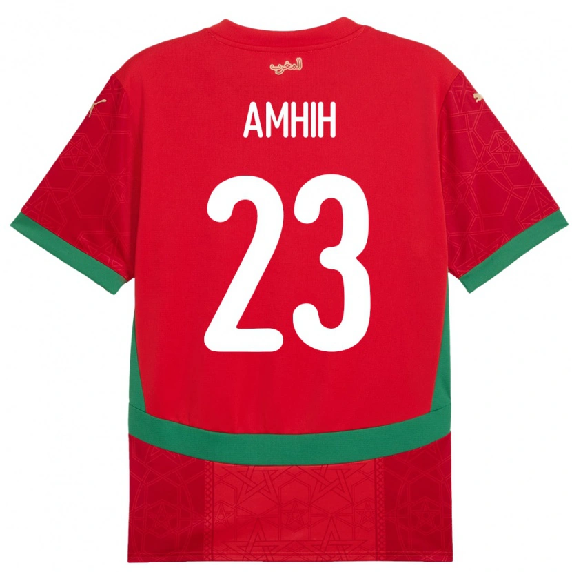 Danxen Kid Morocco Yassine Amhih #23 Red Home Jersey 24-26 T-Shirt