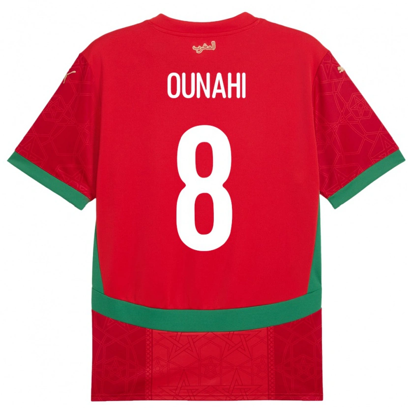 Danxen Kid Morocco Azzeddine Ounahi #8 Red Home Jersey 24-26 T-Shirt