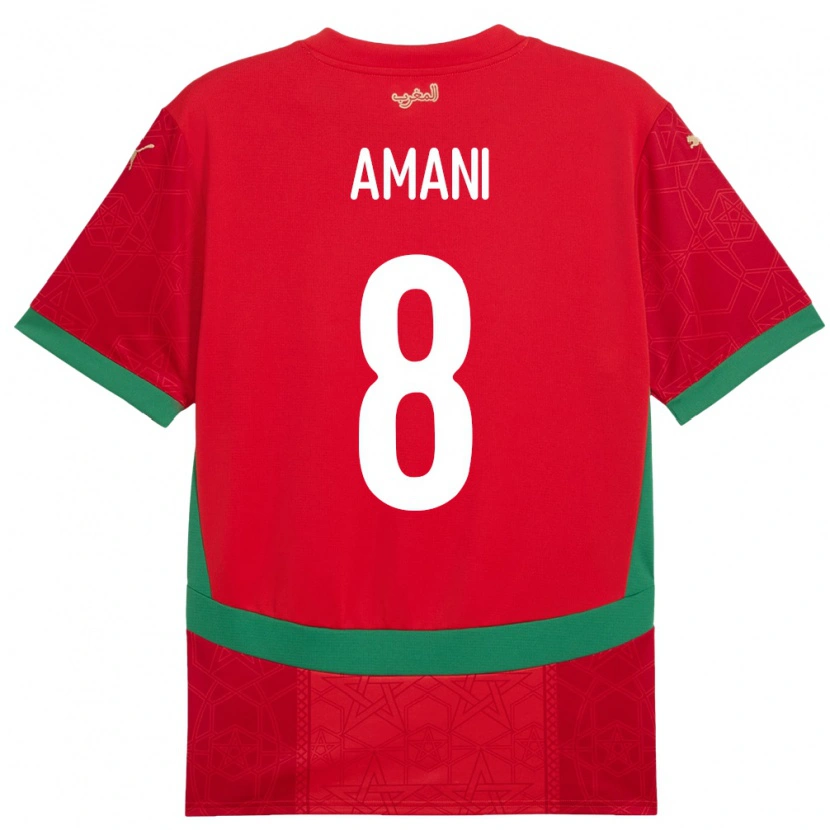 Danxen Kid Morocco Salma Amani #8 Red Home Jersey 24-26 T-Shirt