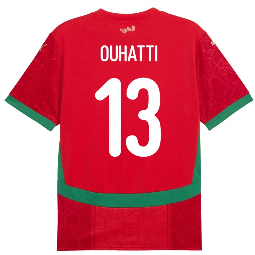 Danxen Kid Morocco Aymane Ouhatti #13 Red Home Jersey 24-26 T-Shirt