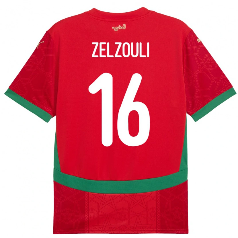 Danxen Kid Morocco Abdessamad Zelzouli #16 Red Home Jersey 24-26 T-Shirt