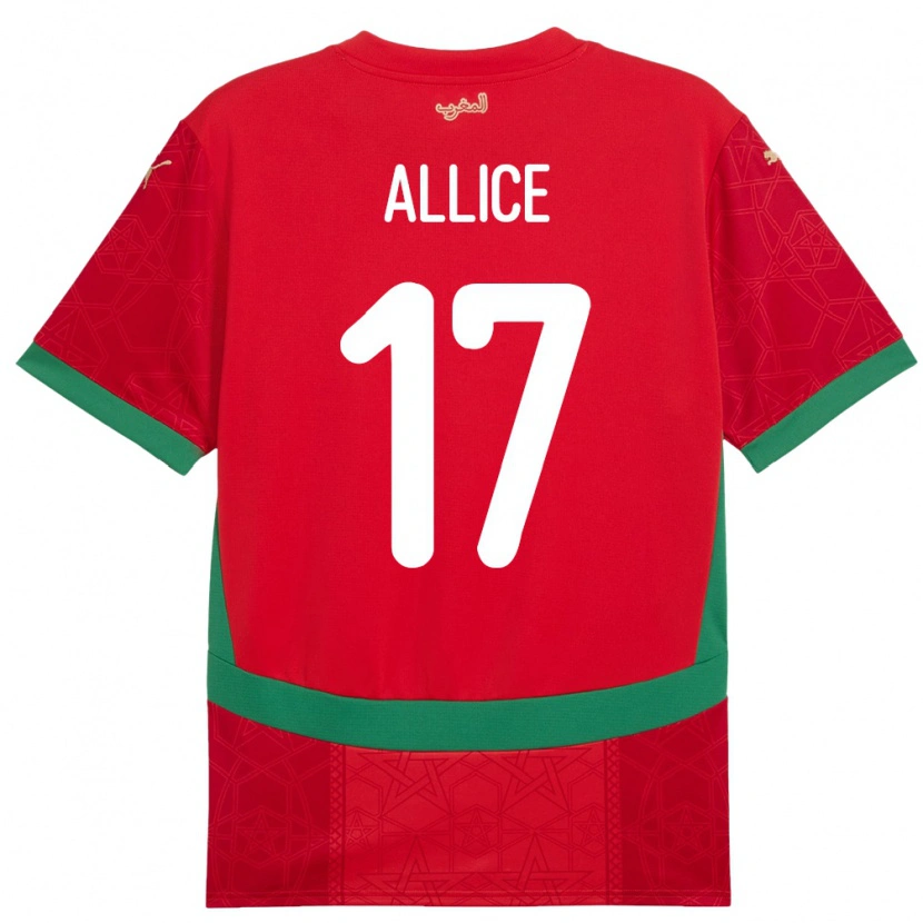 Danxen Kid Morocco Eva Allice #17 Red Home Jersey 24-26 T-Shirt