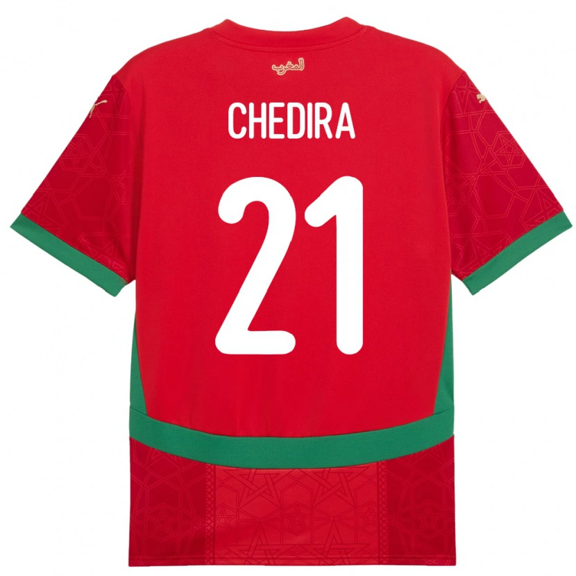 Danxen Kid Morocco Walid Chedira #21 Red Home Jersey 24-26 T-Shirt