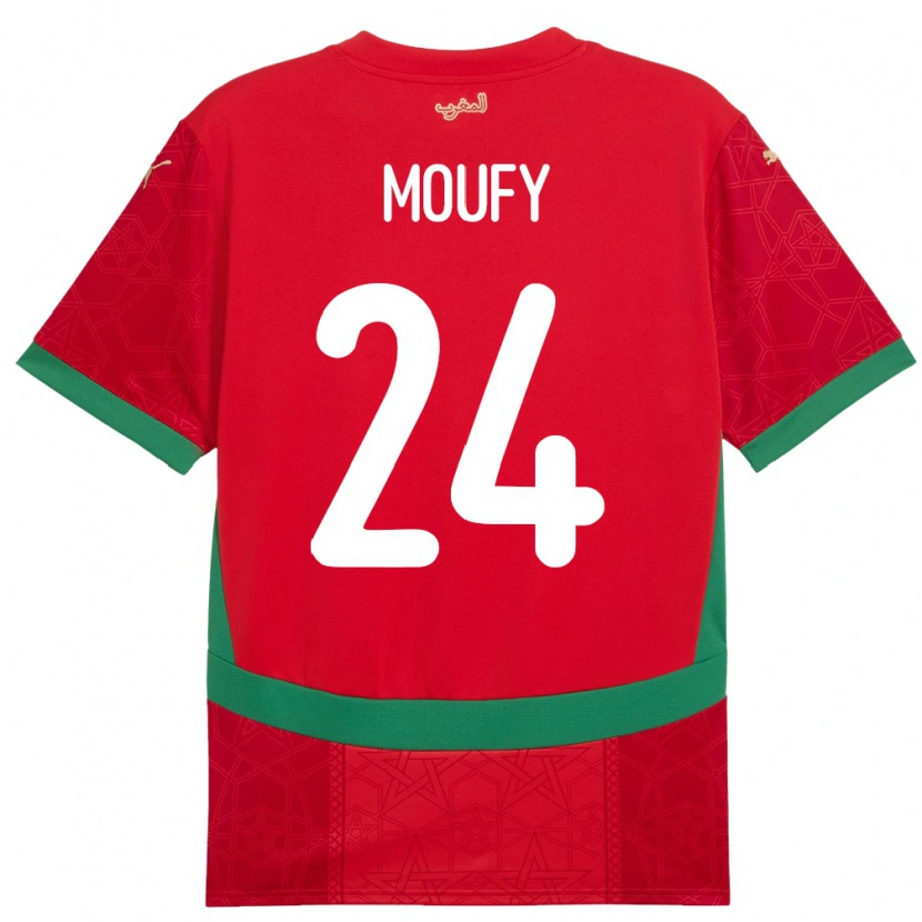 Danxen Kid Morocco Fahd Moufy #24 Red Home Jersey 24-26 T-Shirt