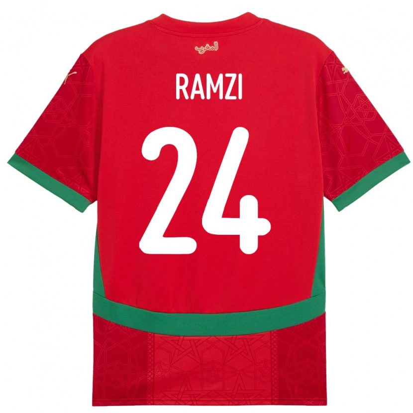 Danxen Kid Morocco Achraf Ramzi #24 Red Home Jersey 24-26 T-Shirt