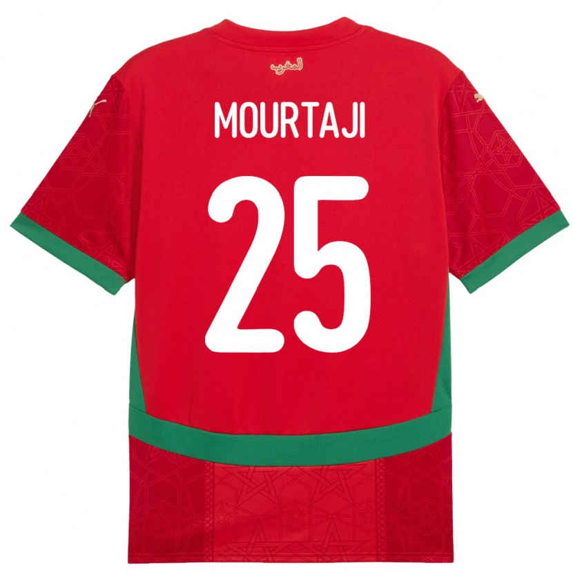 Danxen Kid Morocco Chaymaa Mourtaji #25 Red Home Jersey 24-26 T-Shirt