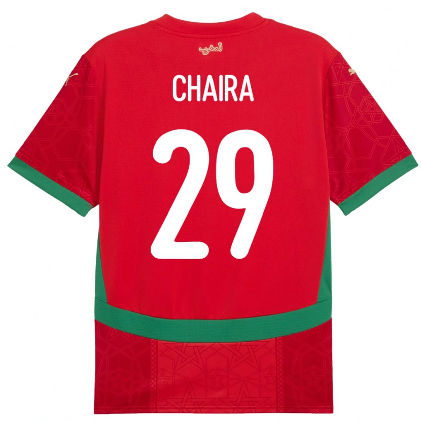 Danxen Kid Morocco Ilyas Chaira #29 Red Home Jersey 24-26 T-Shirt